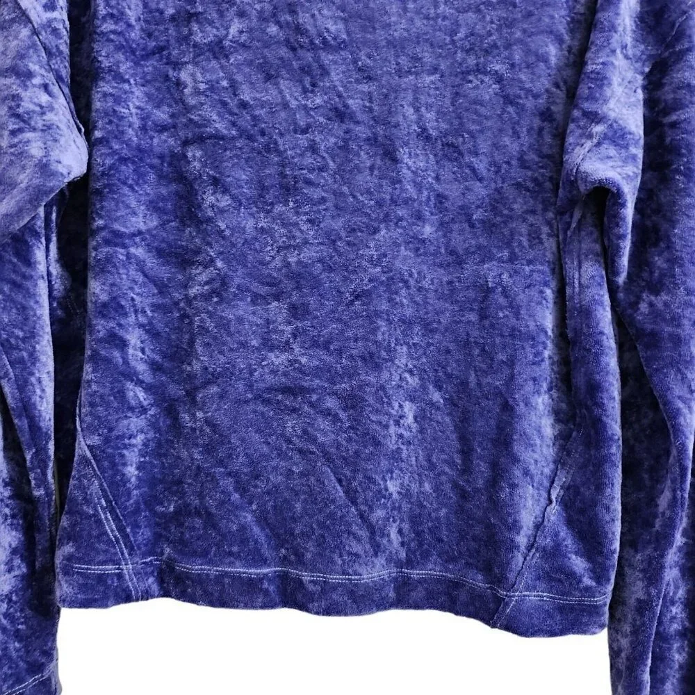 We the Free People Sweater Petite Small‎ SP Purple Night Milan Crushed Velvet